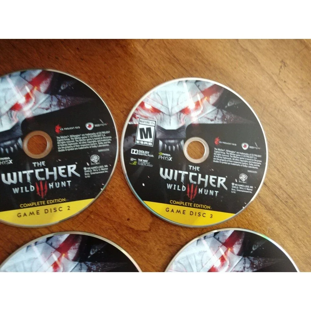 Witcher 3: Wild Hunt Complete Edition Rare 6 Discs Booklet & Code Key (used?)
